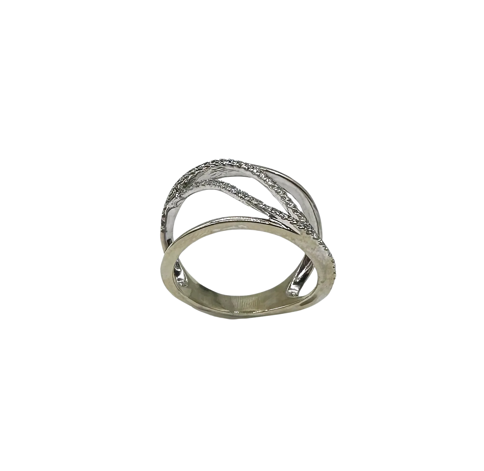 1/3 CTW Diamond Wavy Cutout Ring