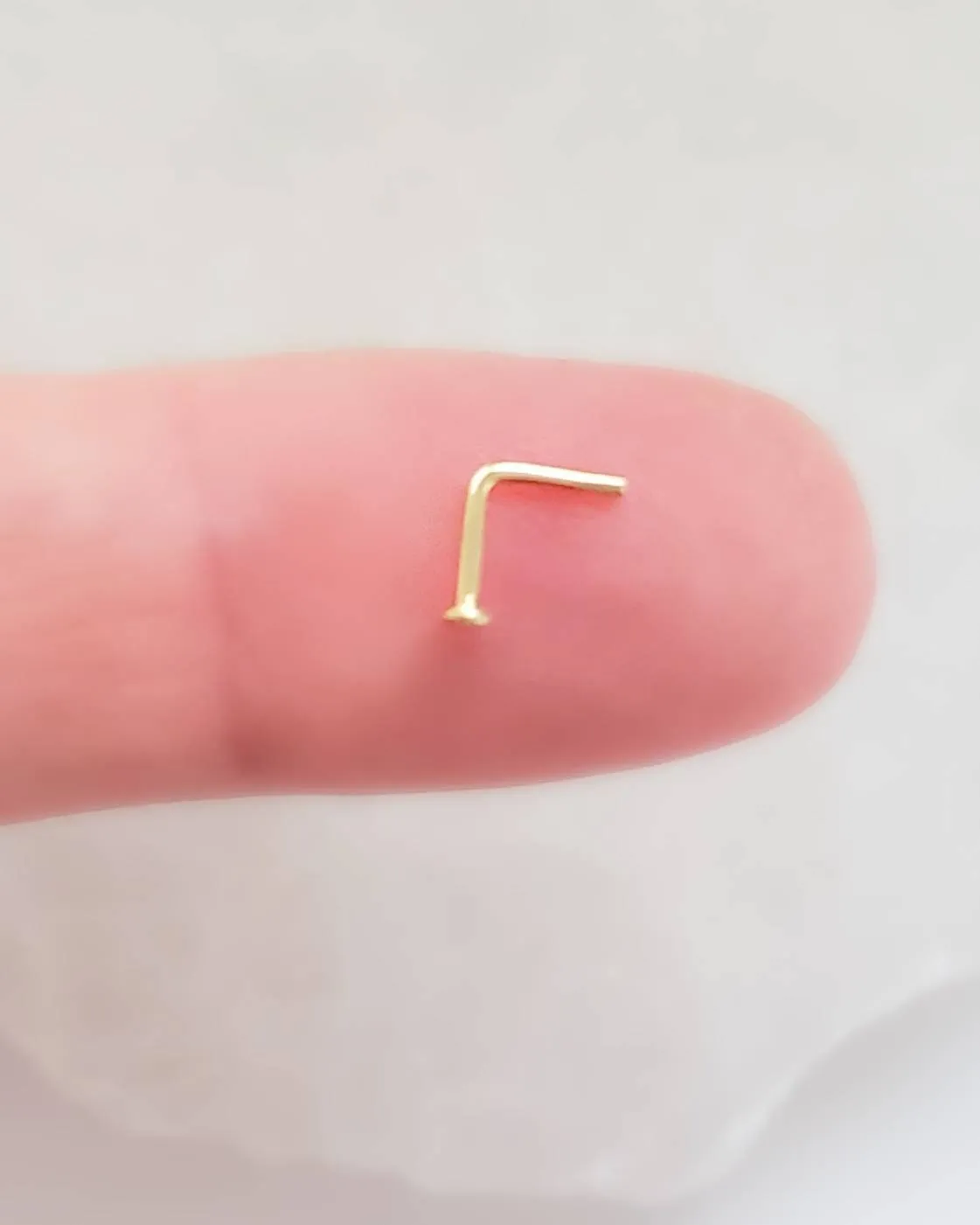 14K Gold Nose Stud