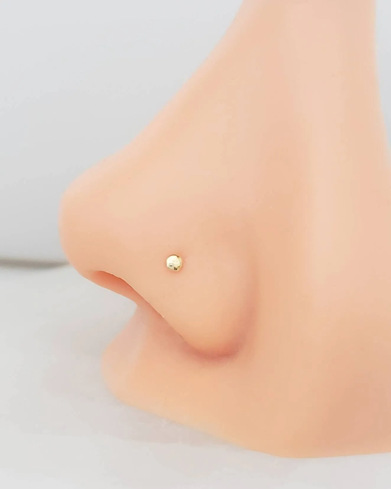 14K Gold Nose Stud