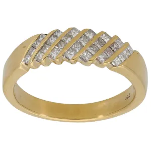 18ct Gold 0.84ct Diamond Dress/Cocktail Ring Size O