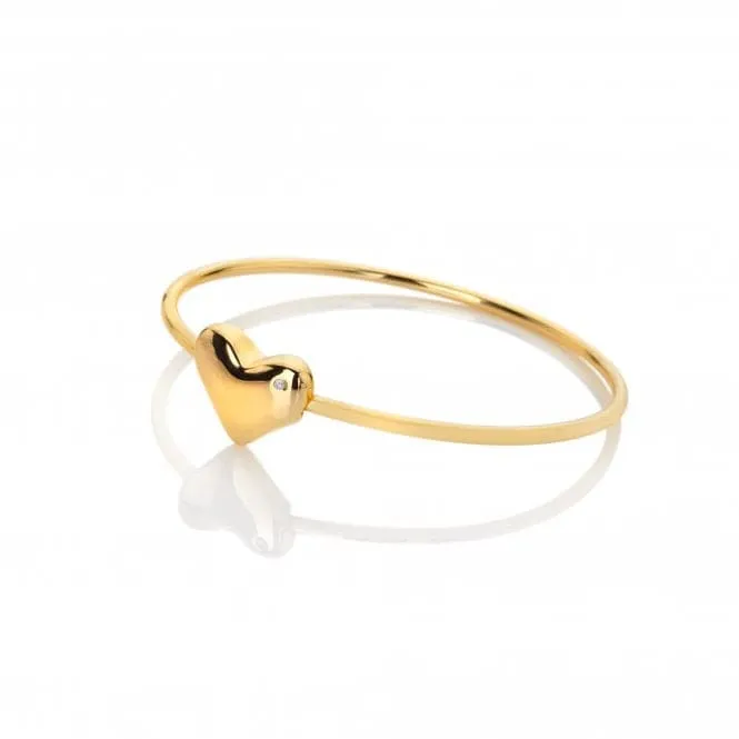 18ct Gold Plated Sterling Silver Desire Bangle DC186