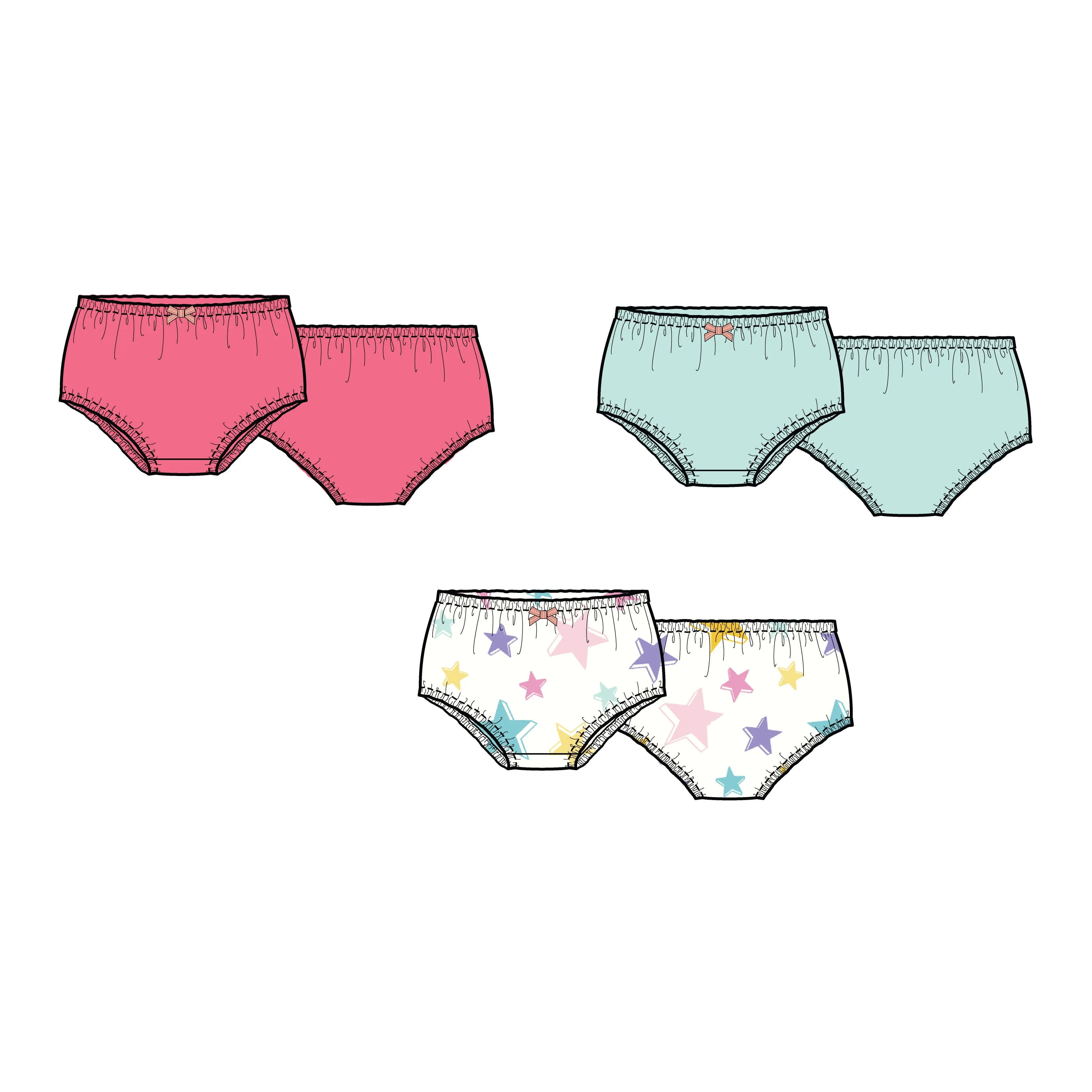 3 Pack Girls Panty Set