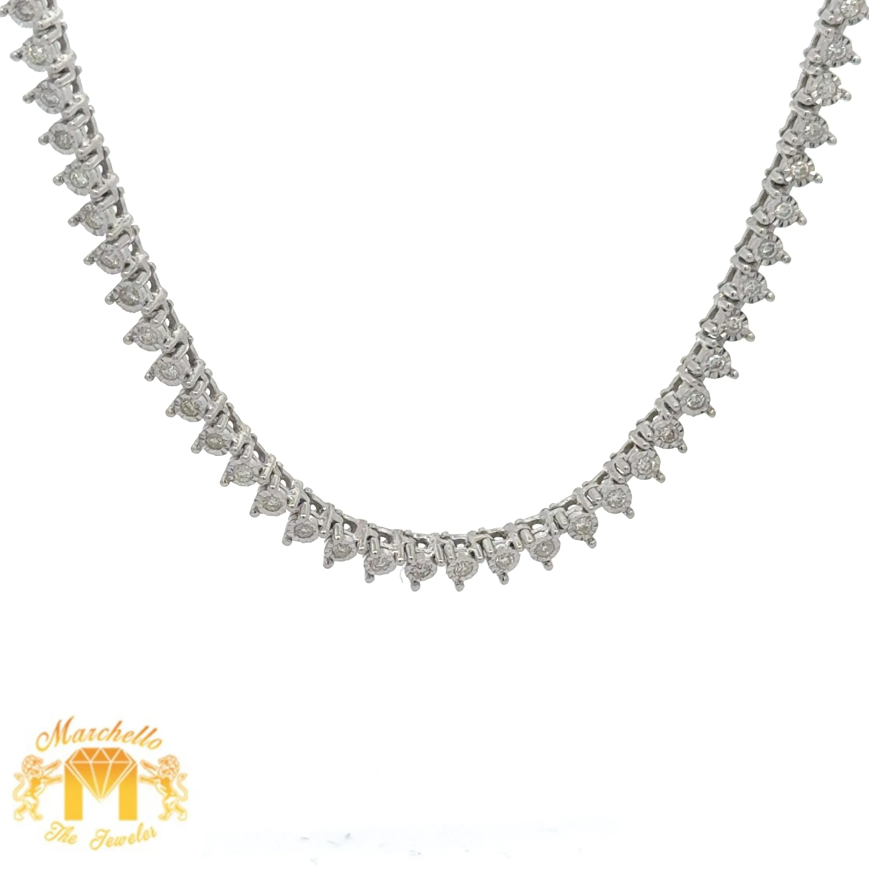 4 piece deal: 3.42ct diamonds 14k White Gold Solid Butterfly Pendant and White Gold Martini Style Chain with Diamonds Set