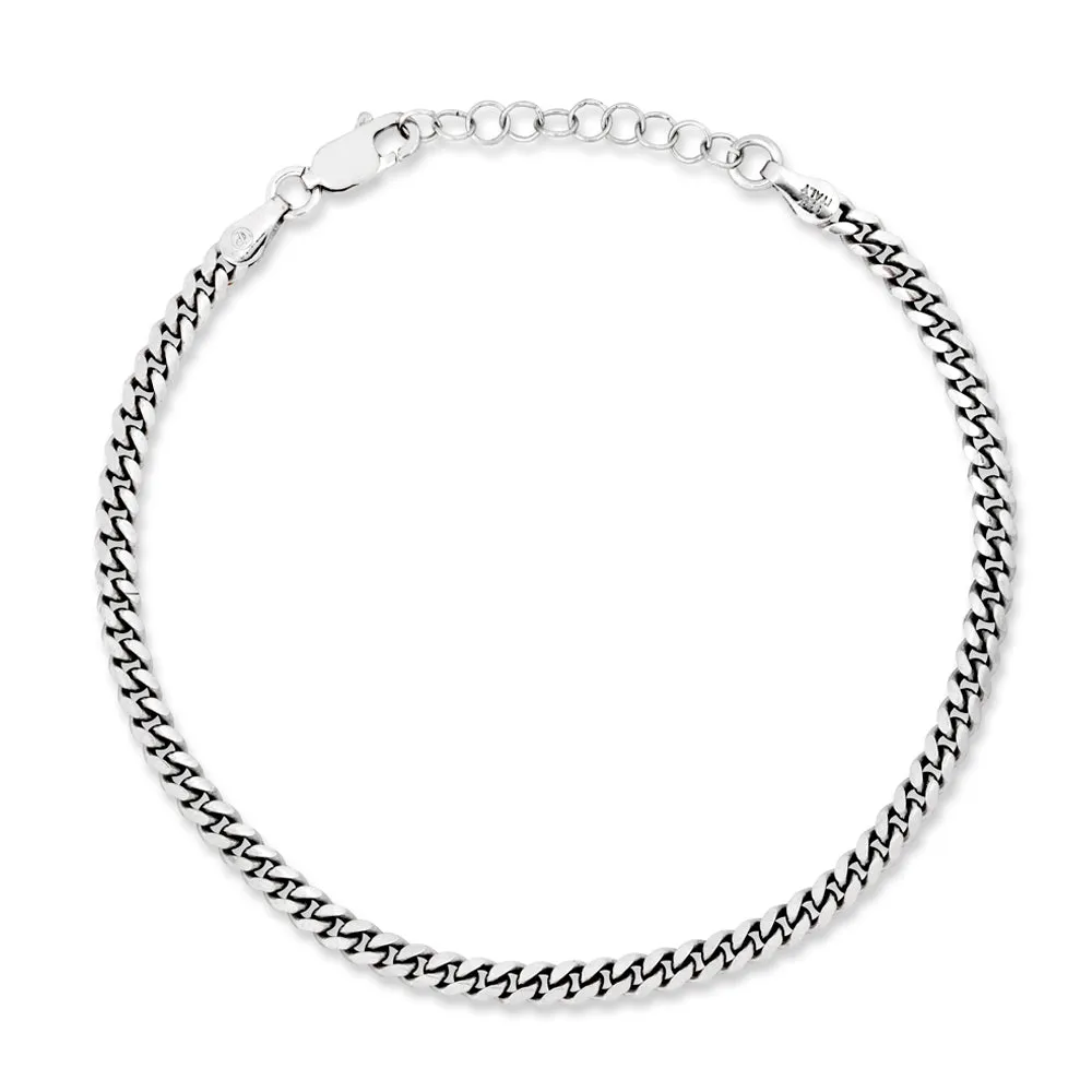 925 Silver Miami Cuban Bracelet (3MM)