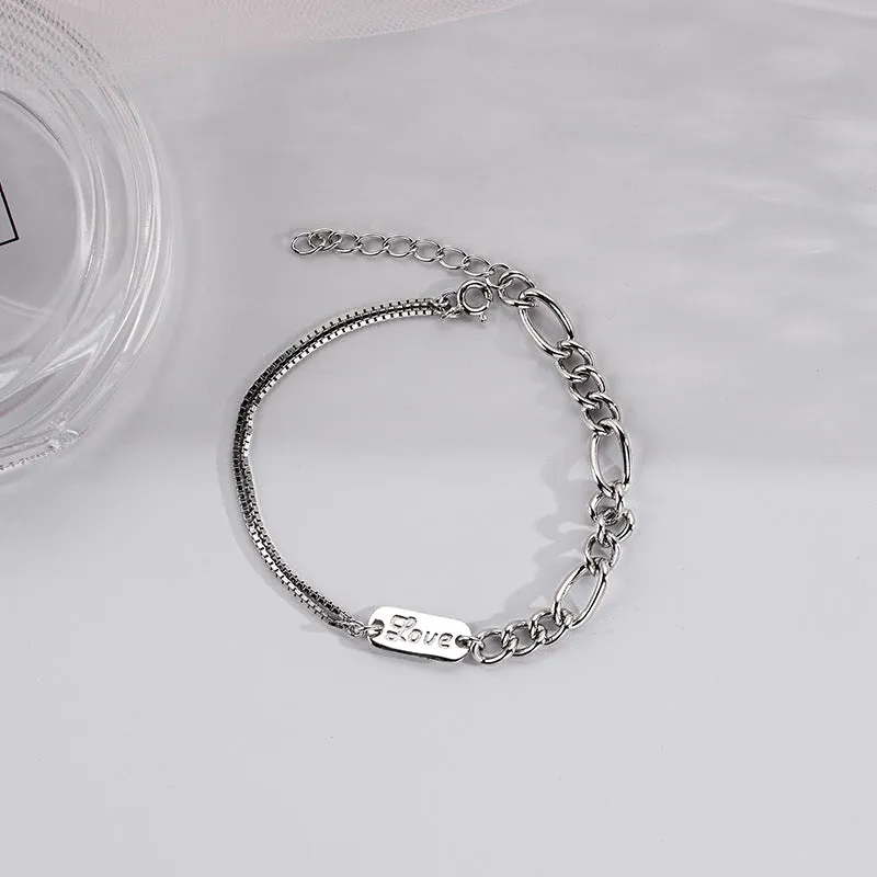 925 Silver Personalized Engraving Chain Shop Personalized Bracelets