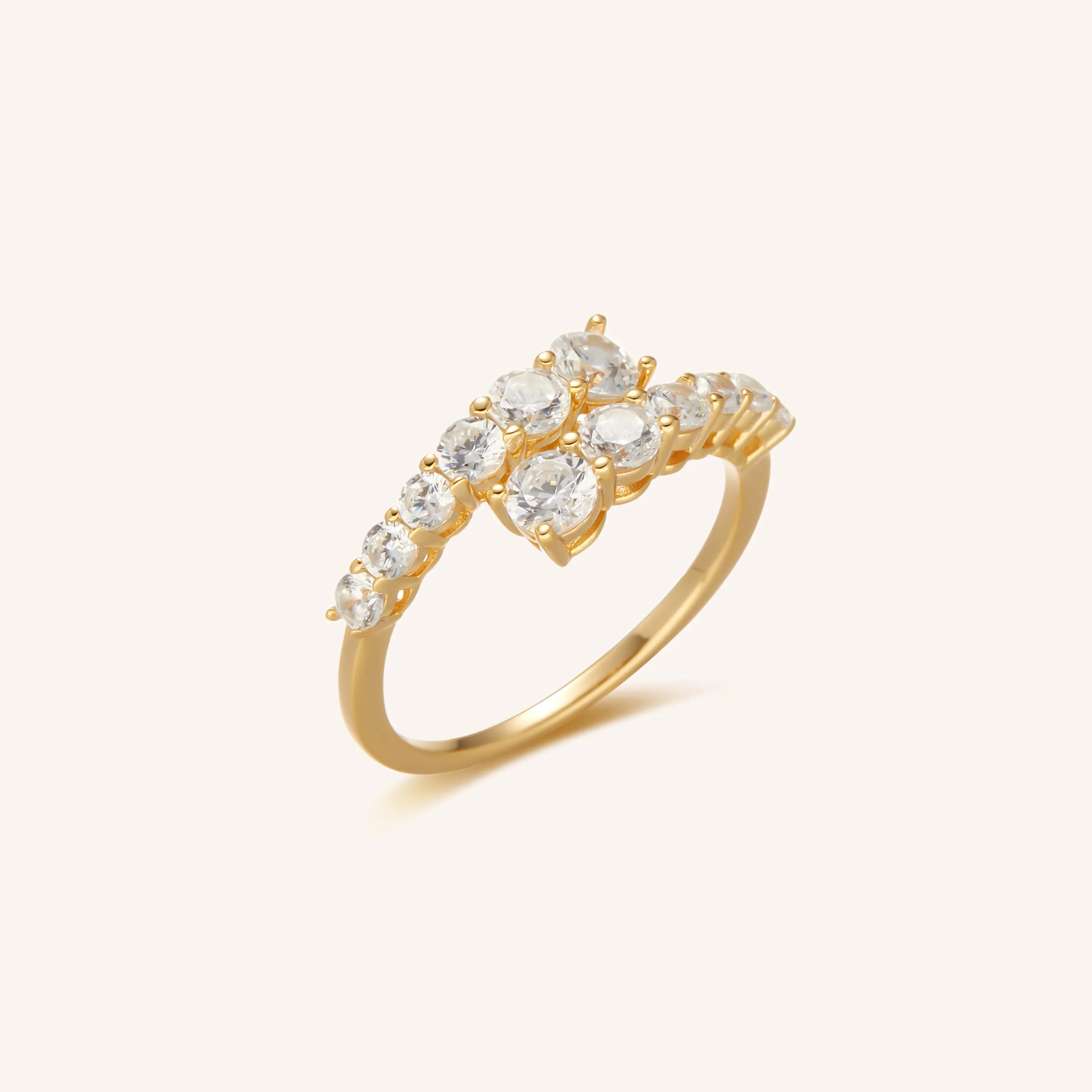 Adelaide Crystal Gold Vermeil Ring