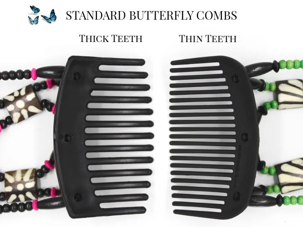 African Butterfly Hair Comb - Dalena Blonde 78