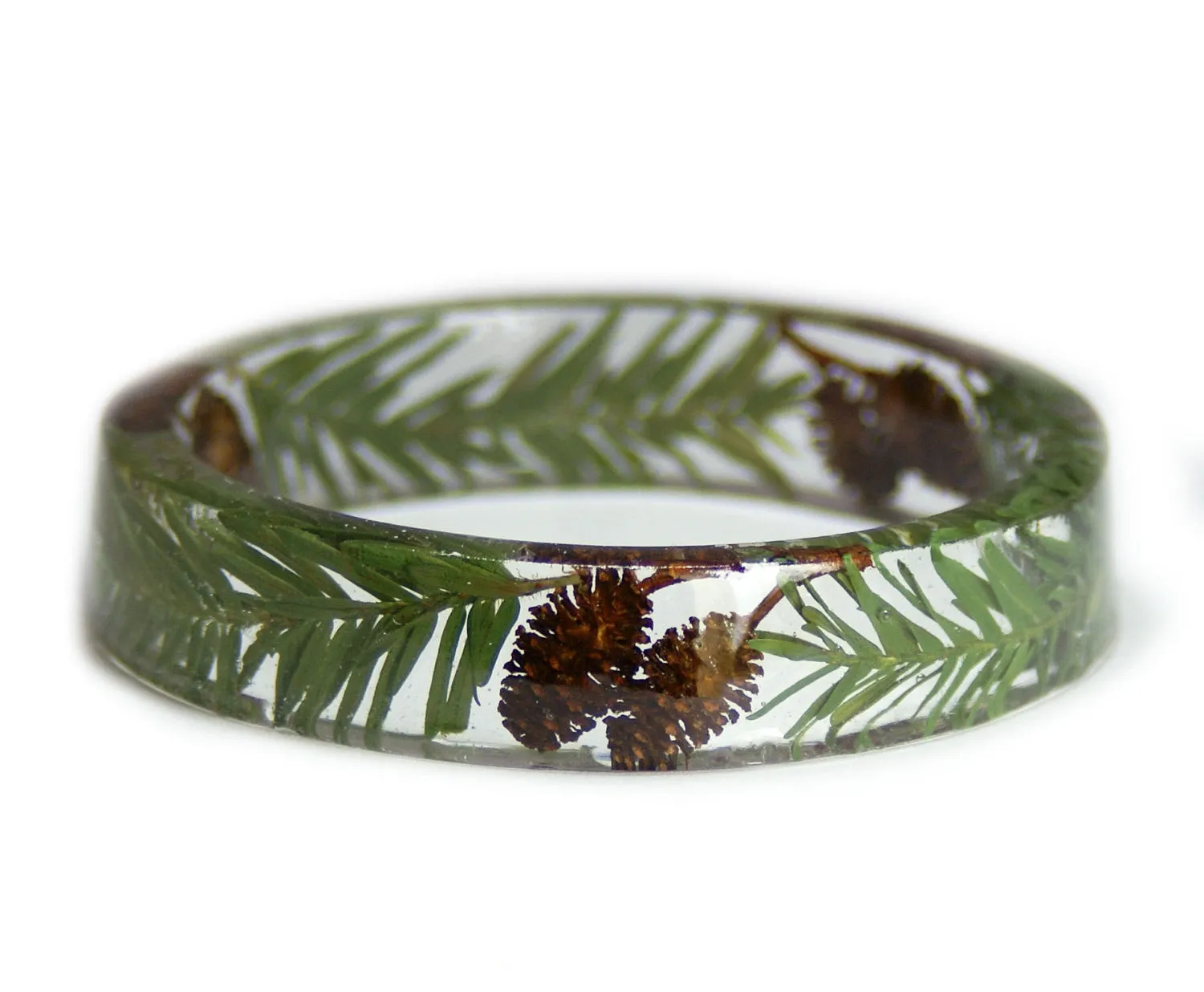 Alder and Spruce Tree Resin Bracelet