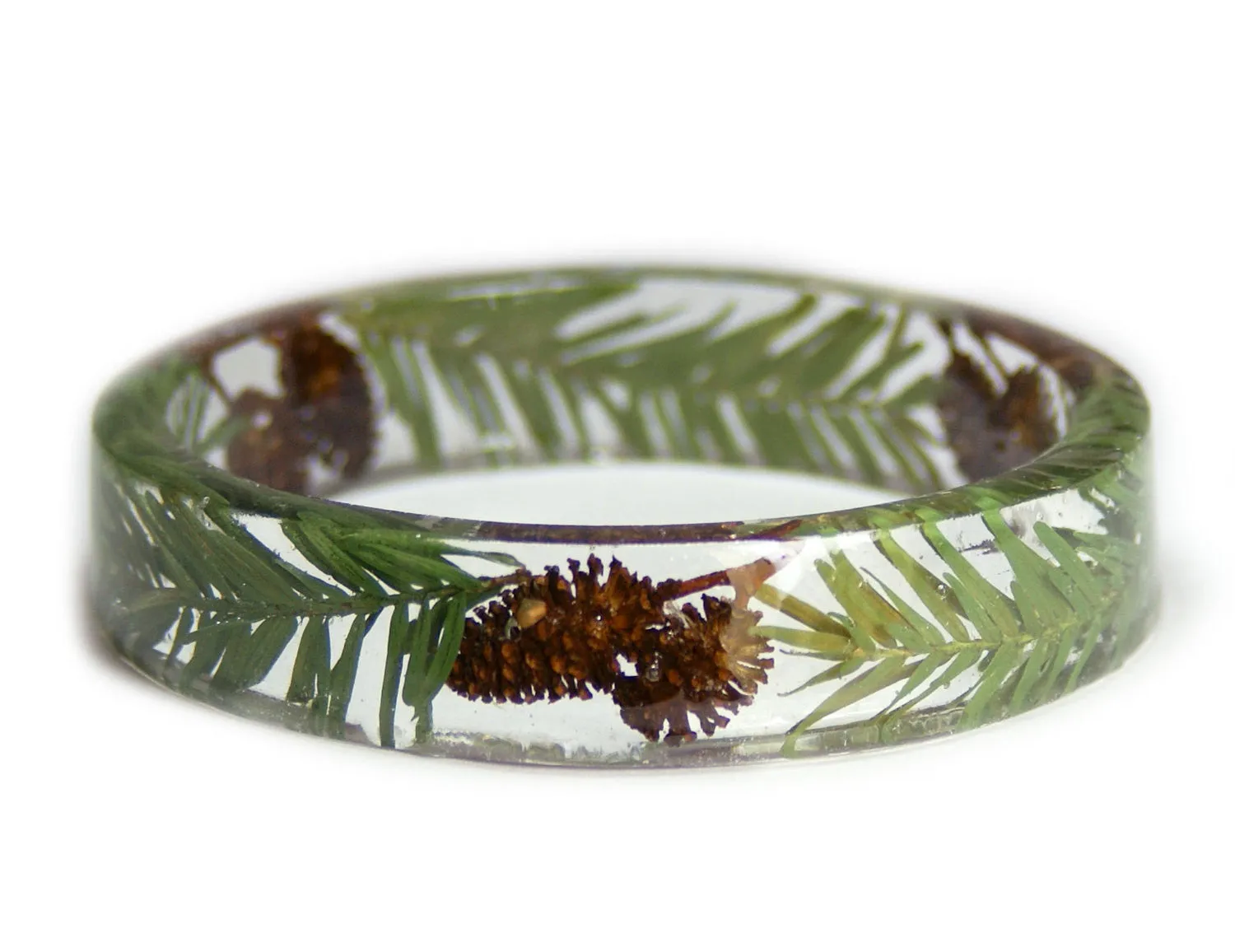 Alder and Spruce Tree Resin Bracelet