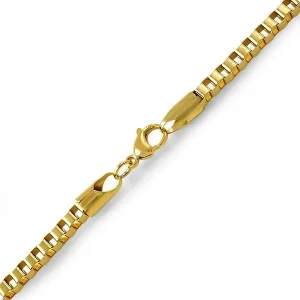 Box IP Gold Stainless Steel Bracelet 4MM