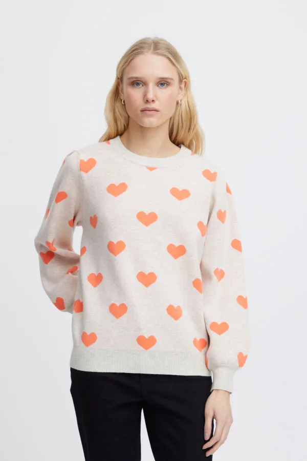 Brielle Jumper (Coral Heart)