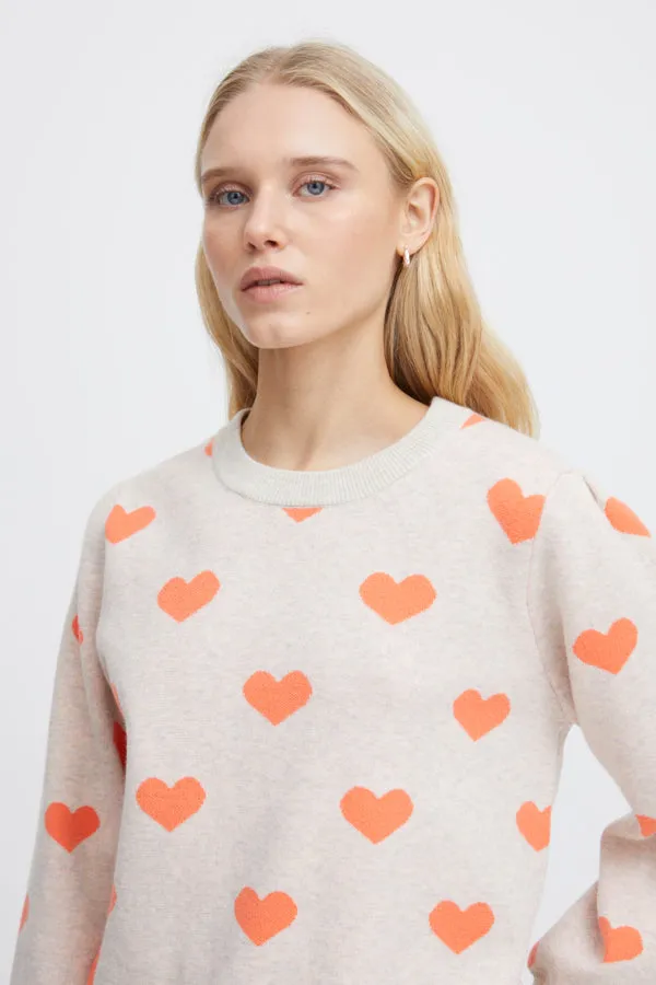 Brielle Jumper (Coral Heart)