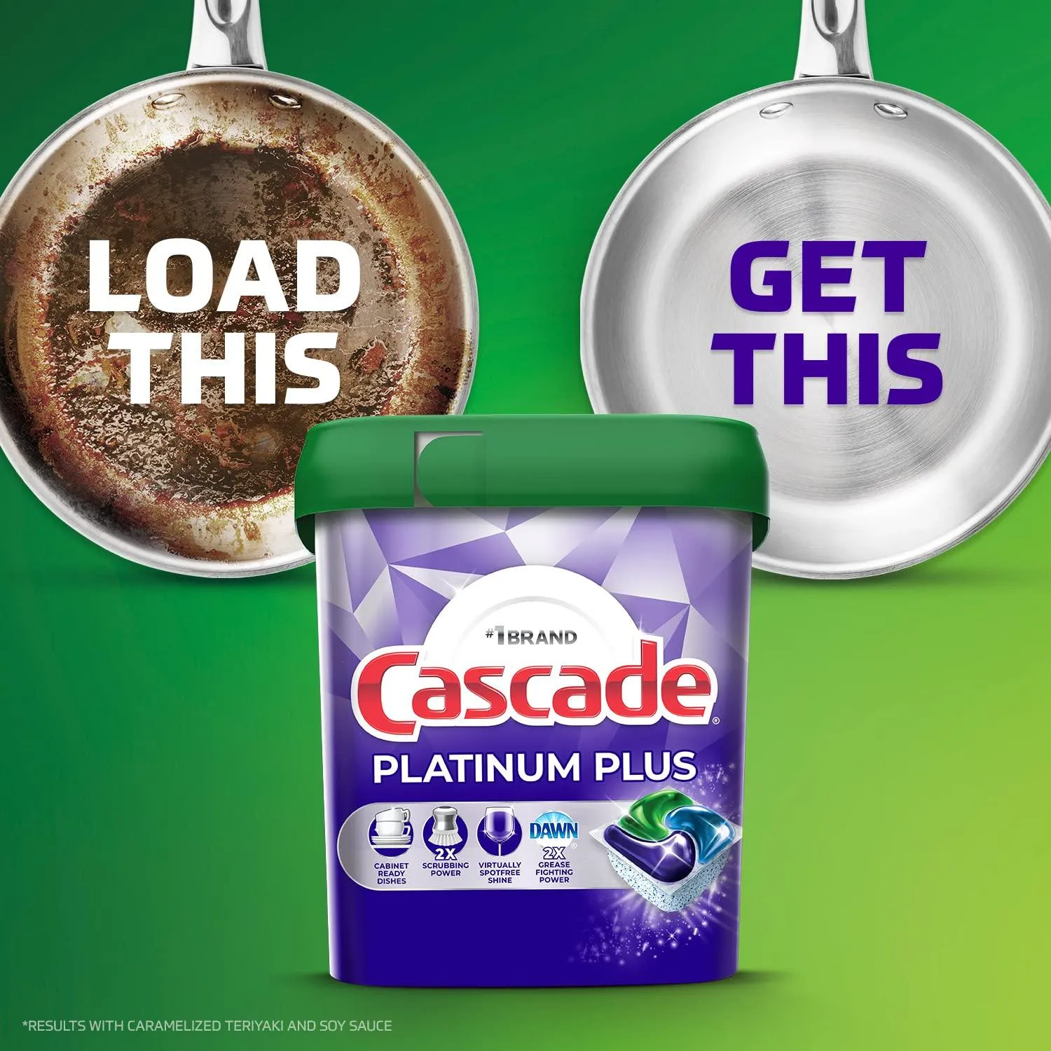 Cascade Dishwasher Detergent Pods, Platinum Plus ActionPacs, Fresh Scent, 46 Count