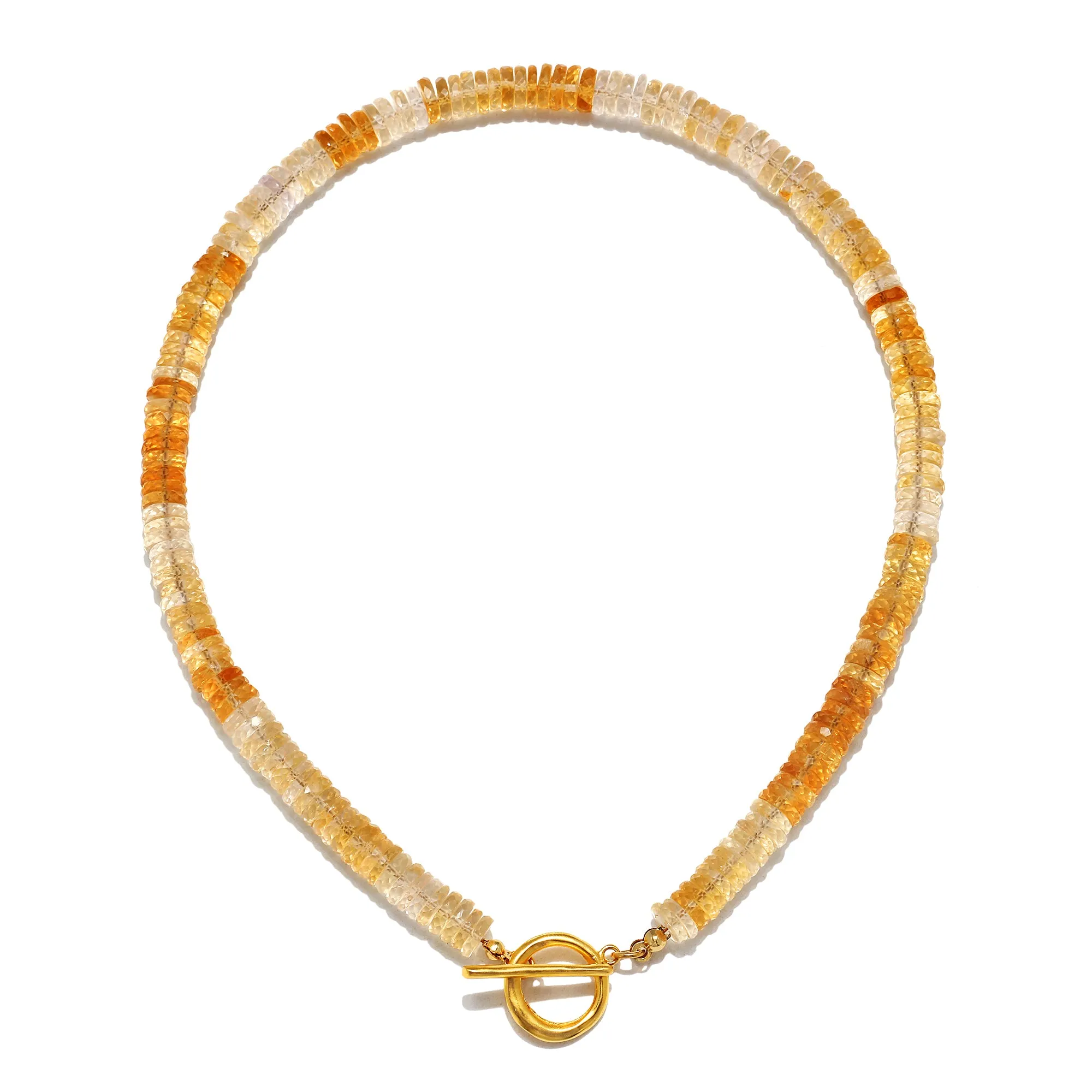 Citrine Beaded Necklace