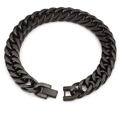 Classy Men Black Chain Bracelet