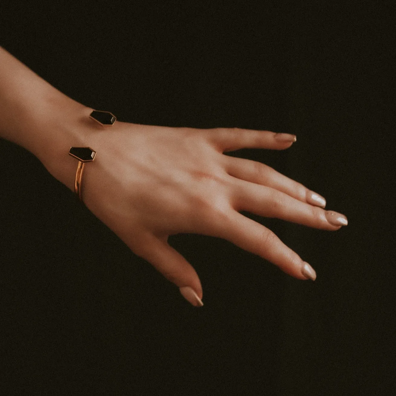 Crypt Gold Coffin Black Gothic Bangle