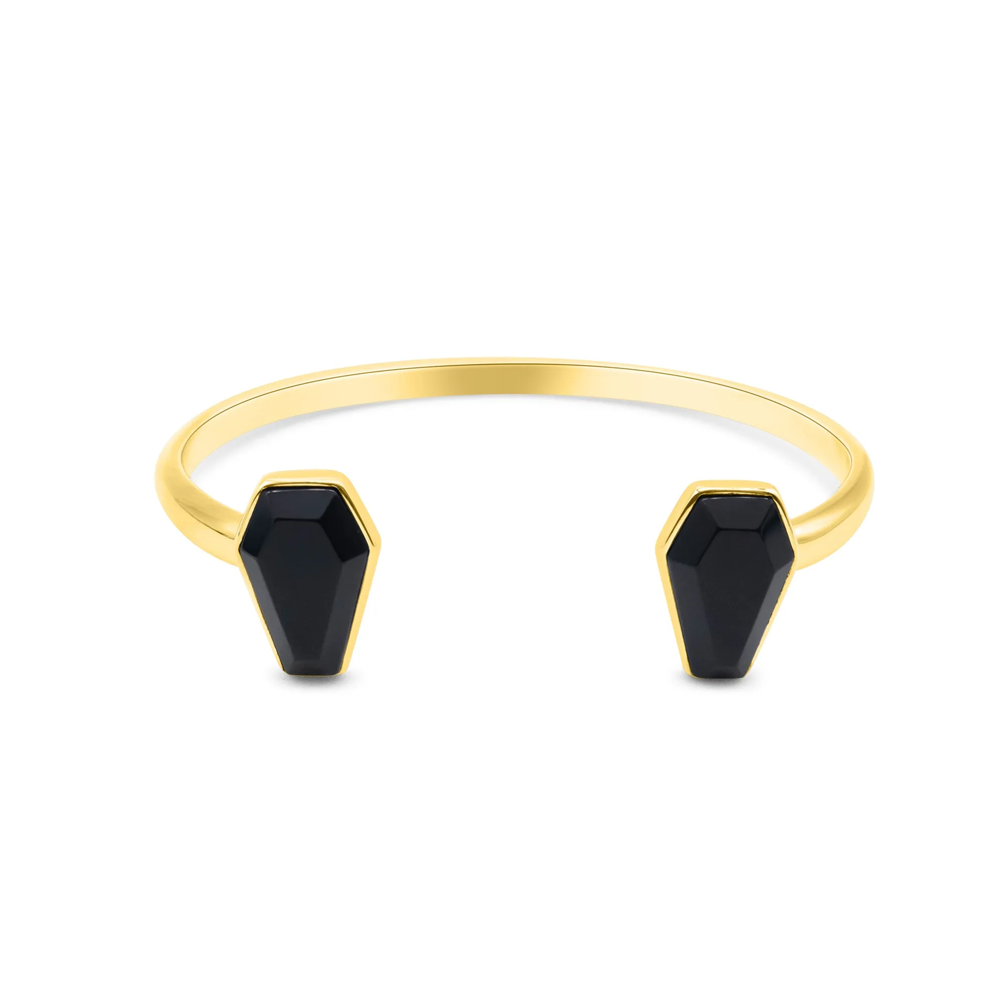 Crypt Gold Coffin Black Gothic Bangle