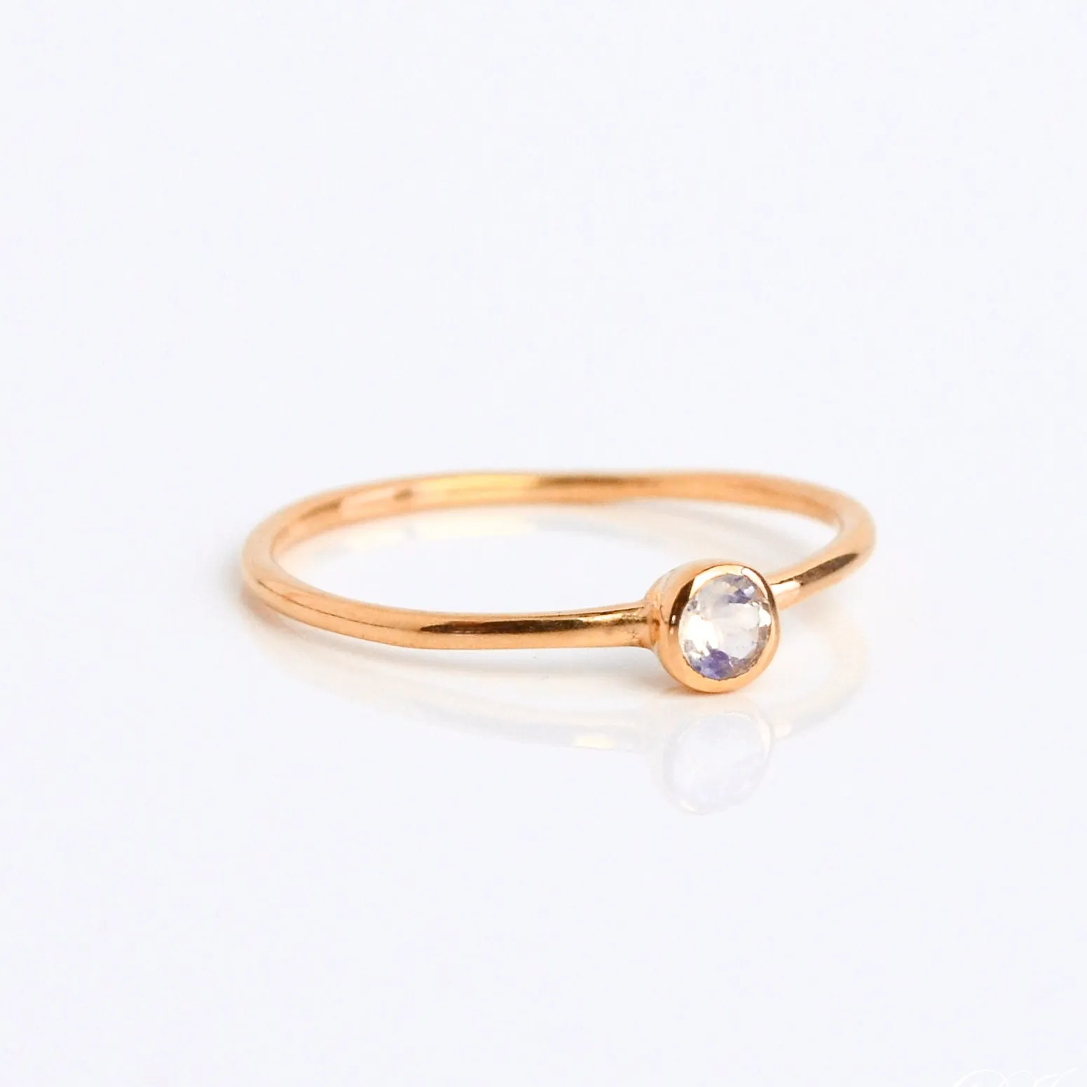 Dainty Stacking Opalite Ring - October Birthstone