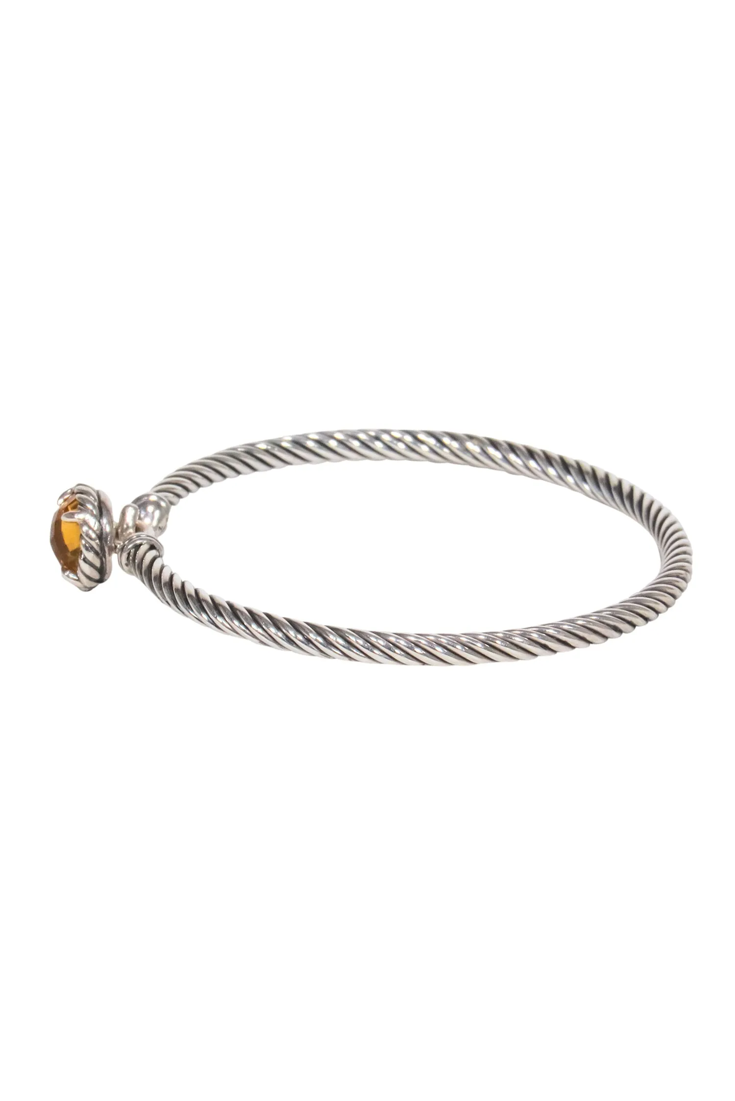 David Yurman - "Petite Chatelaine" Bracelet in Sterling Silver w/ Citrine