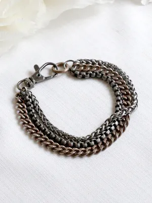 Dennis Higgins Limited Large Tri-Chain Bracelet