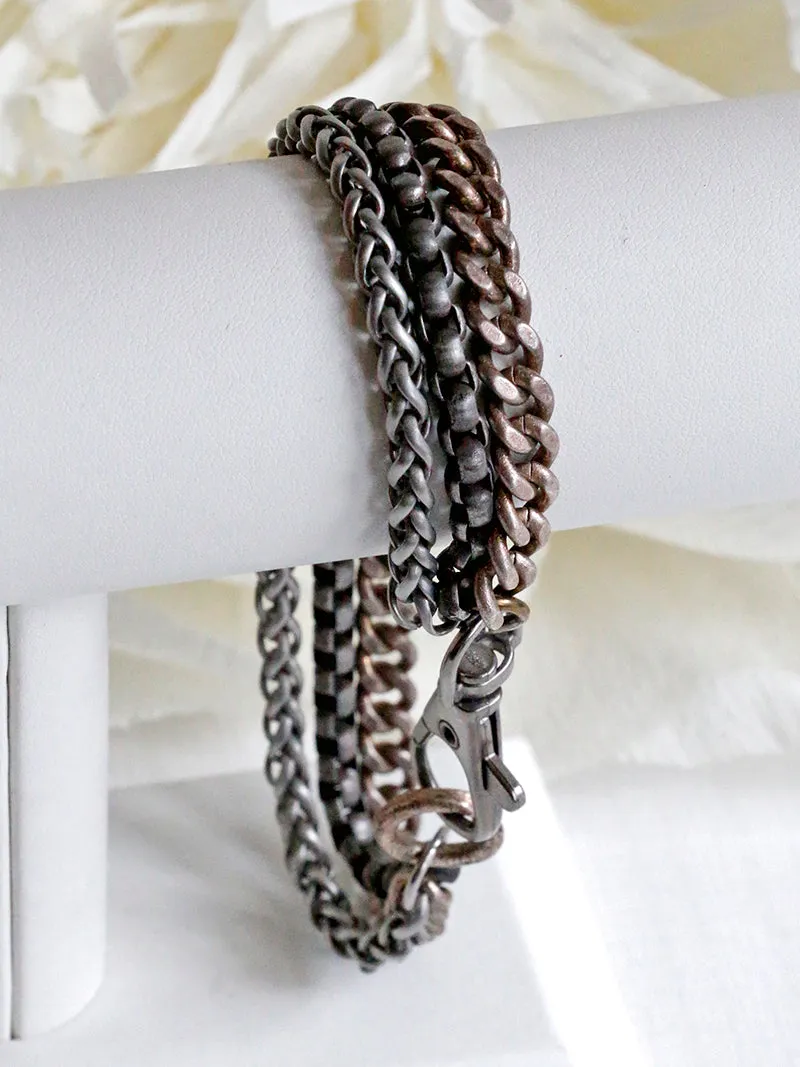 Dennis Higgins Limited Large Tri-Chain Bracelet