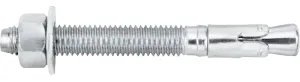 DeWALT Power-Stud 7404SD1 Wedge Anchor, 1/4 in Dia, 3-1/4 in OAL, Carbon Steel, Zinc :BX100: QUANTITY: 1