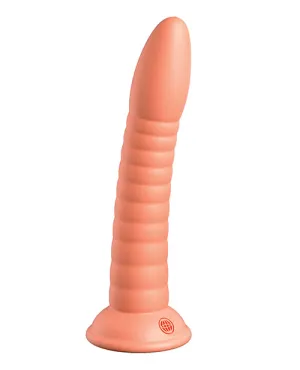 Dillio Platinum 7; Wild Thing Silicone Dildo - Peach