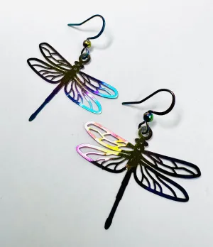 Dragonfly Shape Colorful Earrings/Bug Earrings/ Family Earrings /Nature Earrings