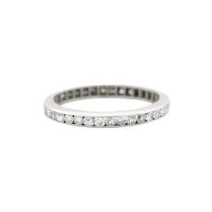 Edwardian Platinum Diamond Eternity Band 0.70ctw