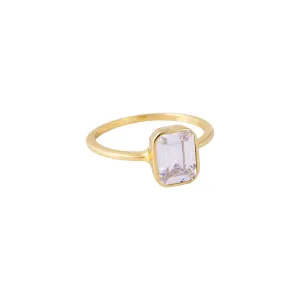 EMERALD CUT SOLITAIRE RING