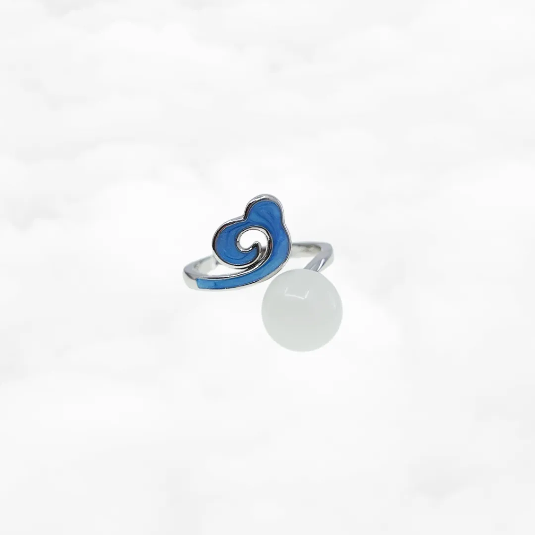 Enamel Auspicious Cloud Ring