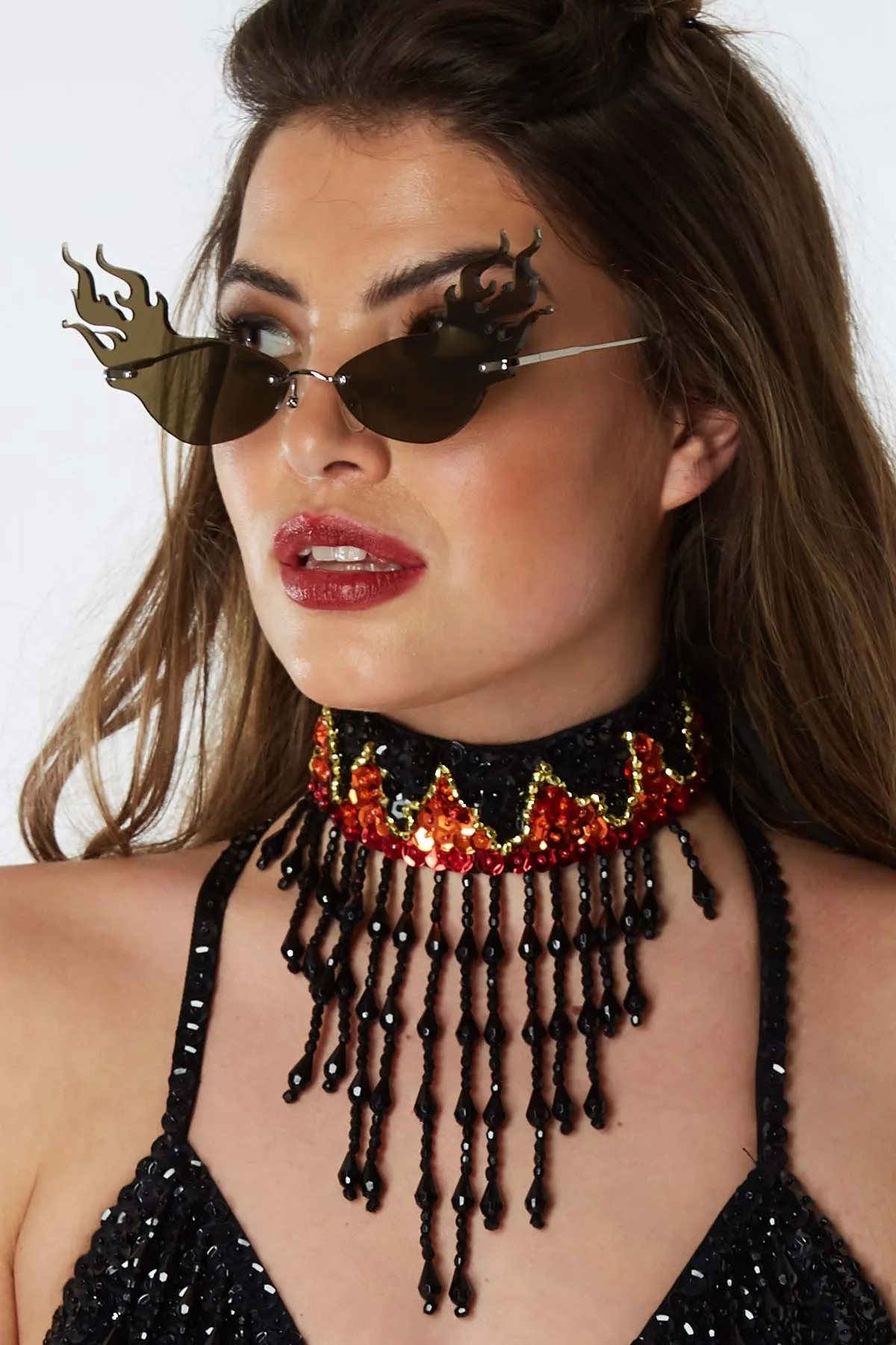 FIRESTARTER Sequin Choker