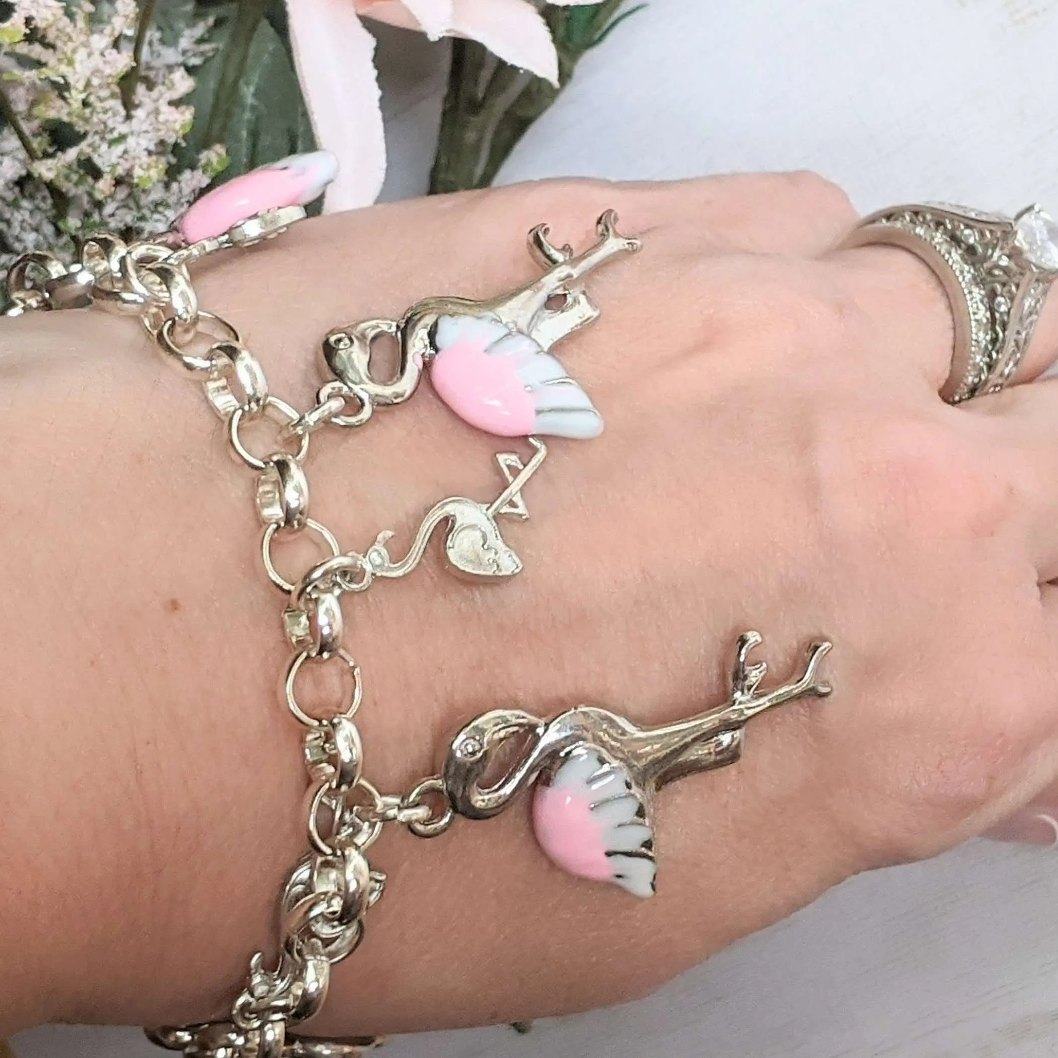 Flamingo Charm Bracelet II