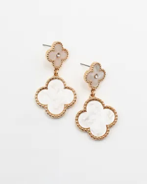 Four Leaf Clover Dangle Earrings