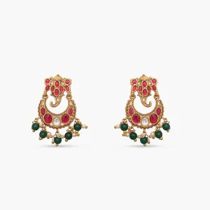 Gaurik Antique Chandbali Earrings