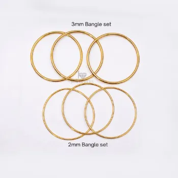 Gold Bangle Set | 18K Gold Bangles for women