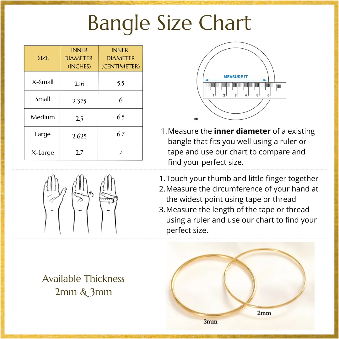 Gold Bangle Set | 18K Gold Bangles for women