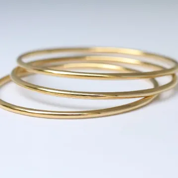 Gold Bangle Set | 18K Gold Bangles for women