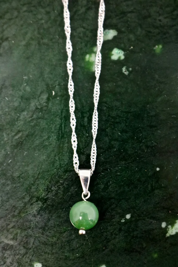 Jade Bead Pendant