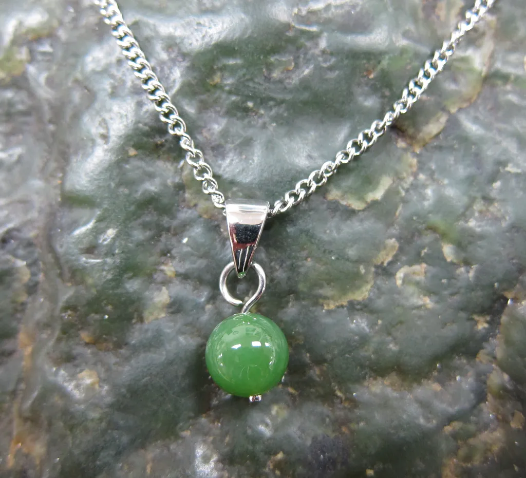 Jade Bead Pendant