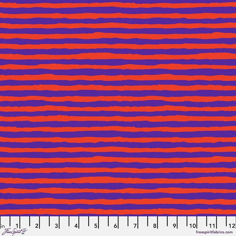 Kaffe-August 2022-Comb Stripe - Purple