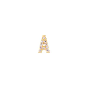 LETTER PAVE STUD - A