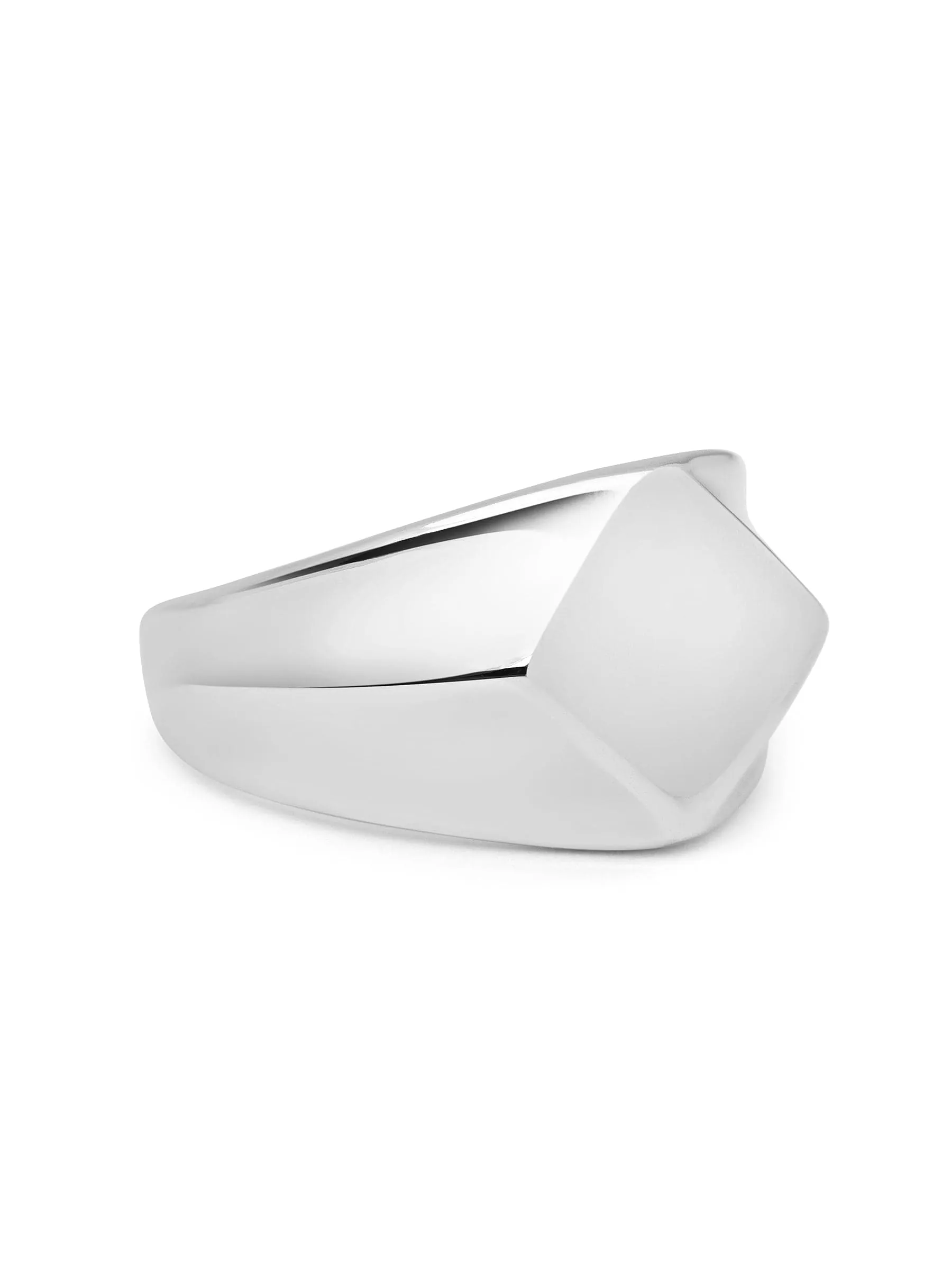 Men's Squared Stainless Steel Ring