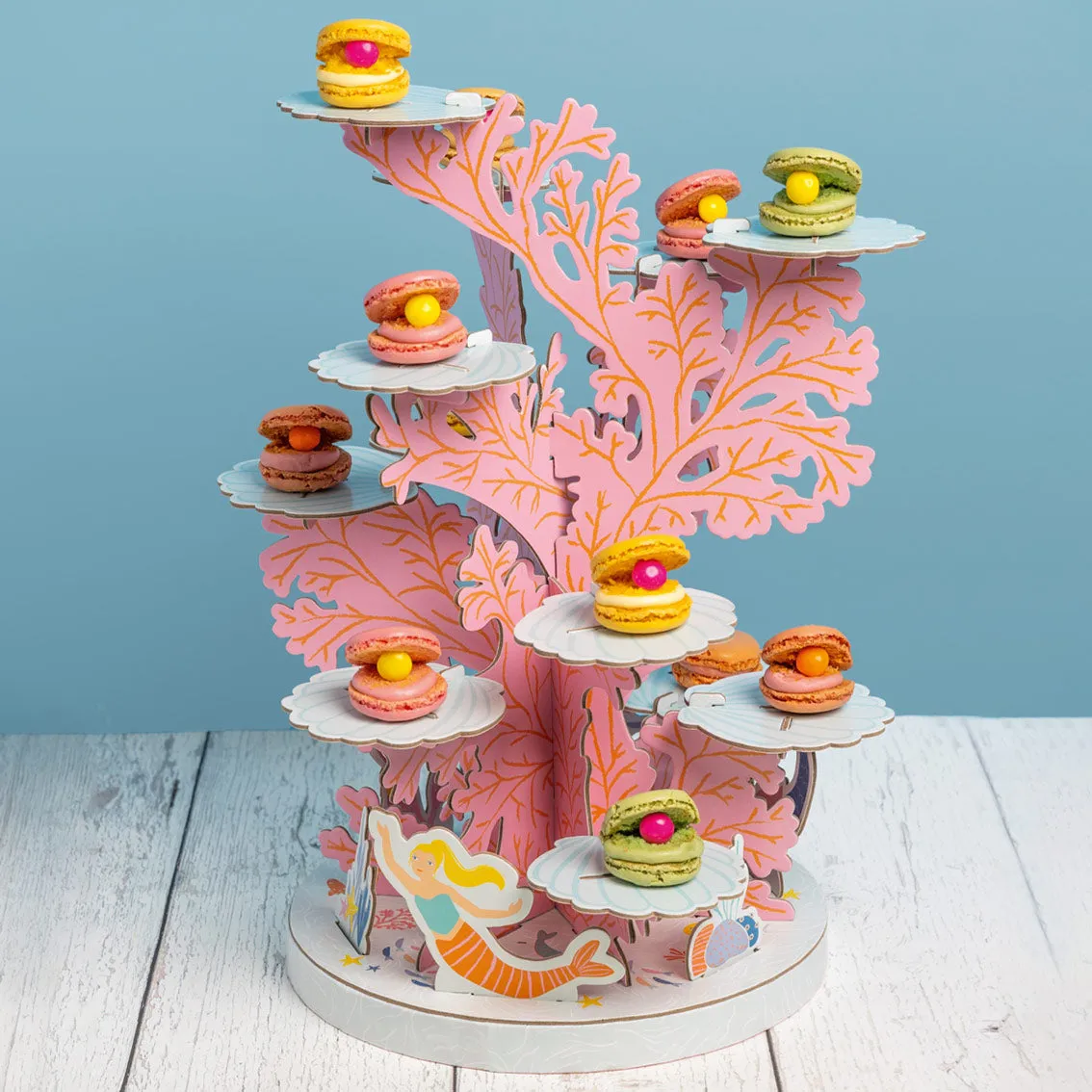 Mermaids and Coral Reef Cake Stand