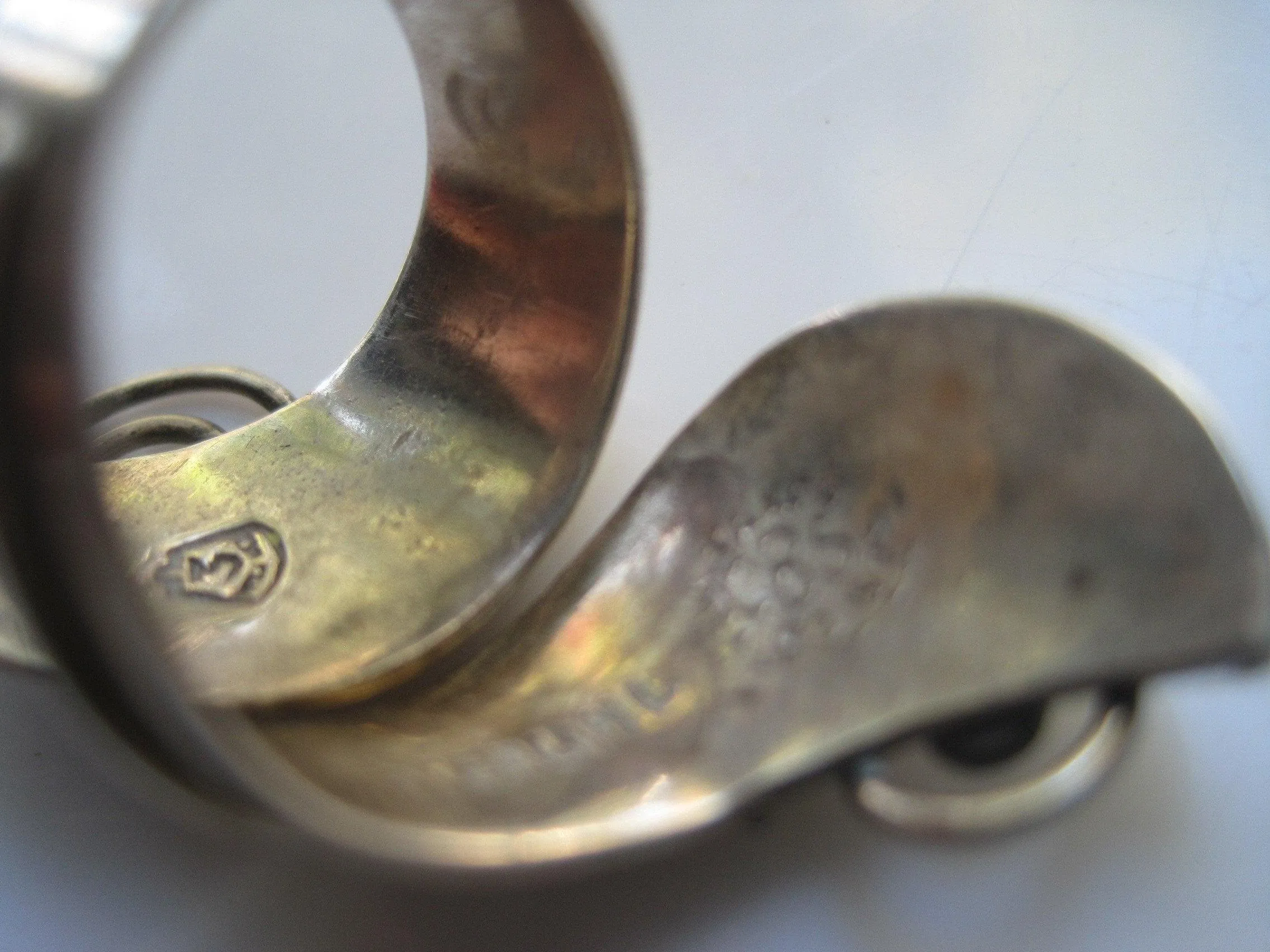 Mexican Ring Sterling Silver Bypass with Swirls