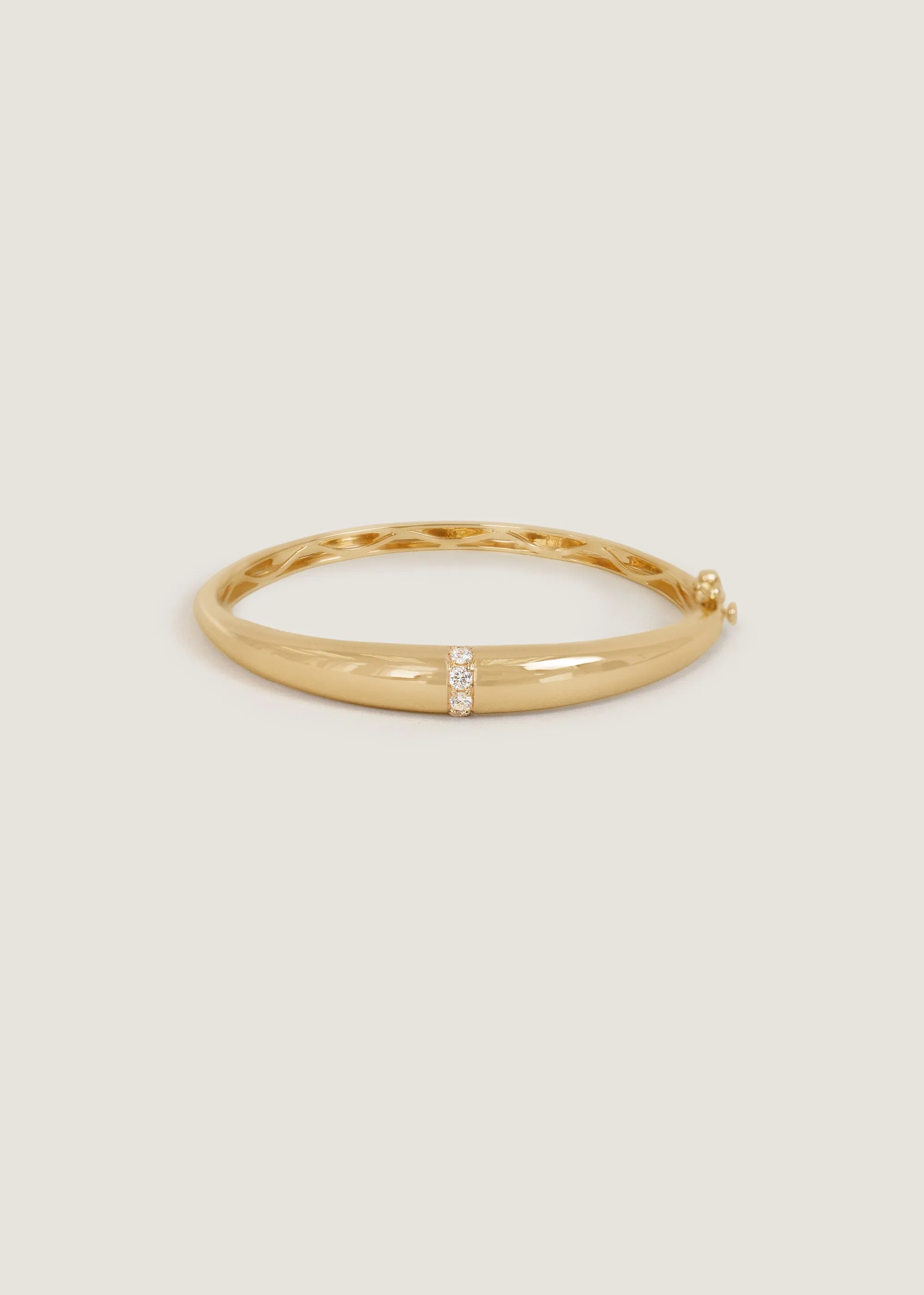 Mira Pavé Bangle Bracelet Diamond