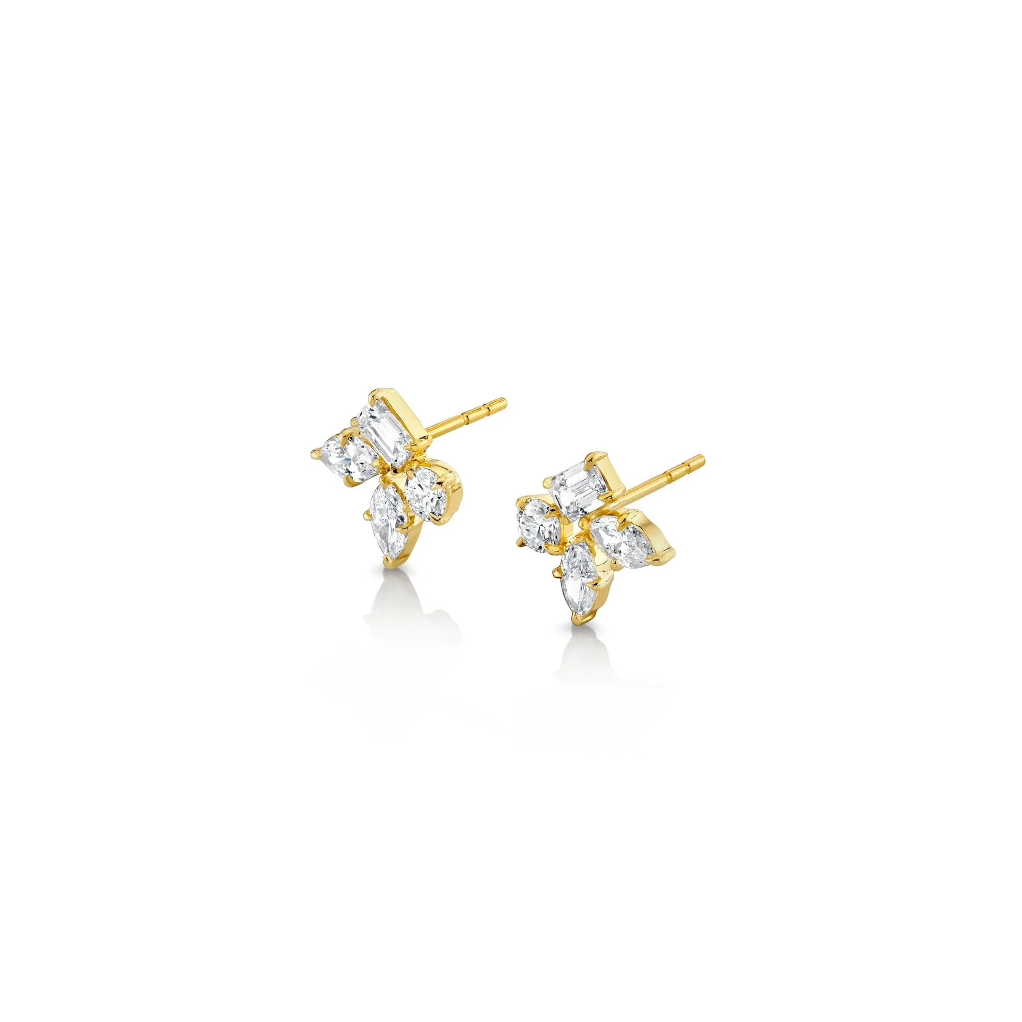 Montage Cluster Stud Earrings