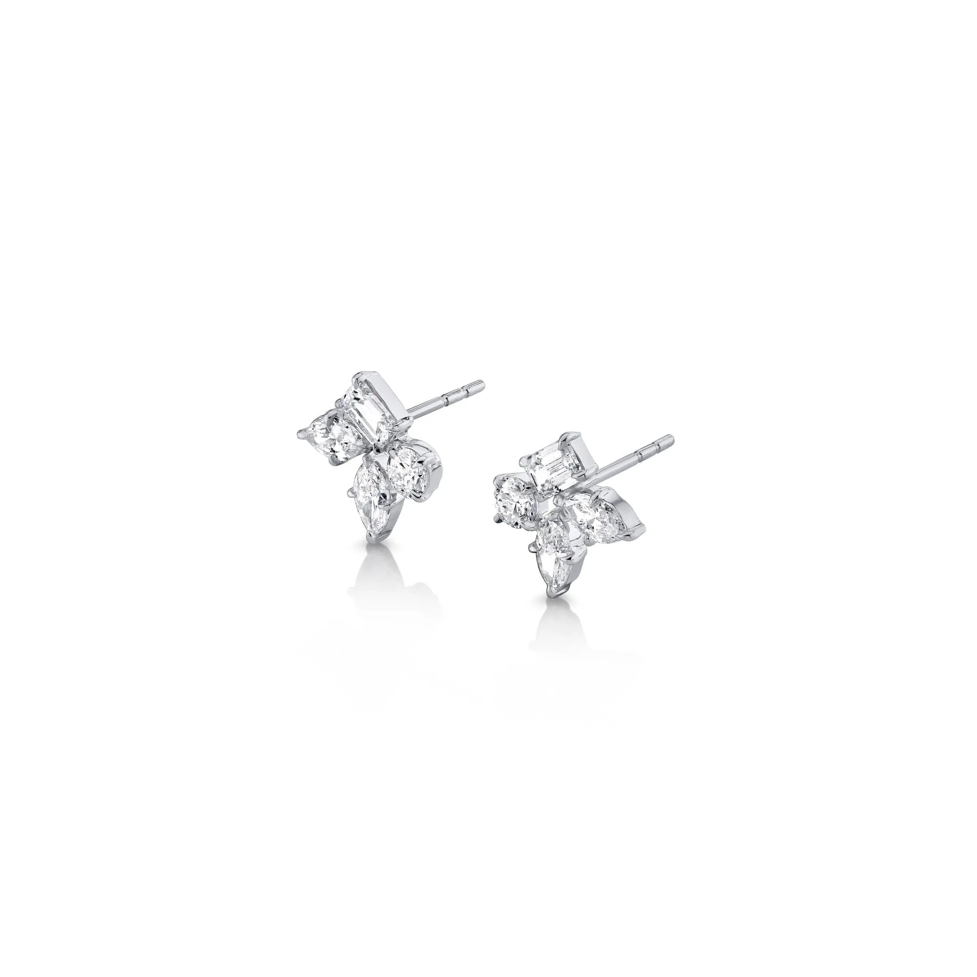 Montage Cluster Stud Earrings