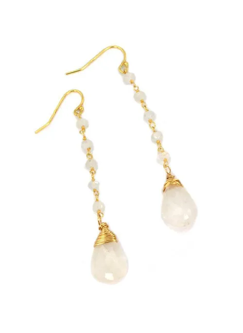 Moonstone Teardrop Earrings