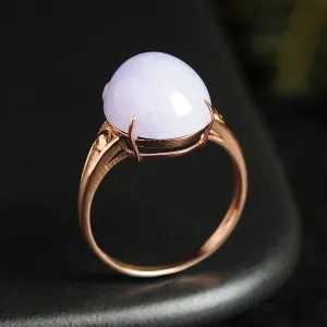 Natural Jade Ring Jadeite Gold Ring RG80